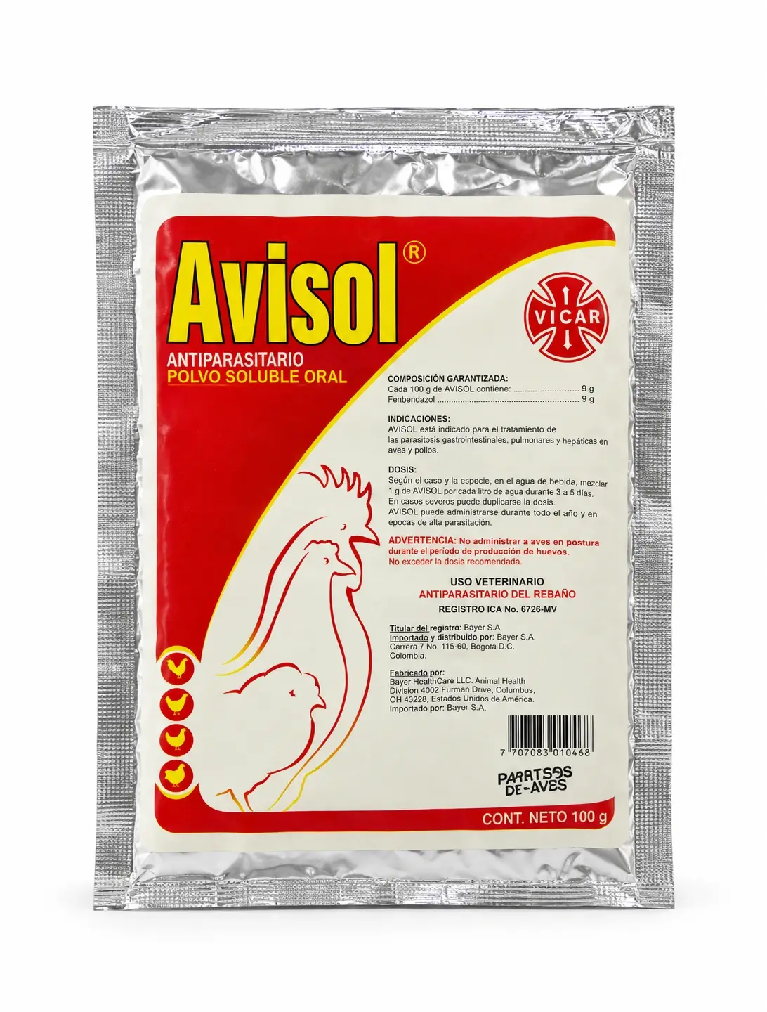 AVISOL SOBRE X 100 GRS